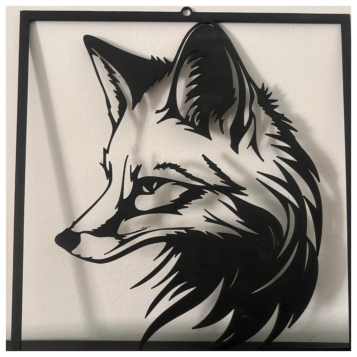 cute fox face picture frame for desk woodland animal photo holder rustic home decor gift