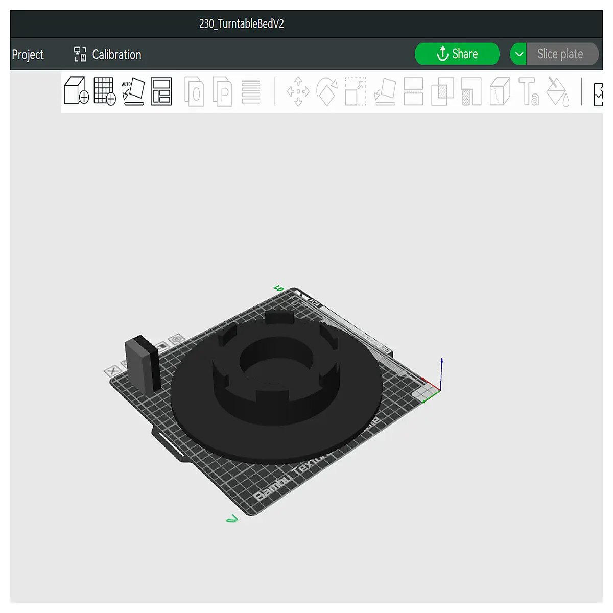 230mm rotary turntable scanning bed for miraco printer accessories