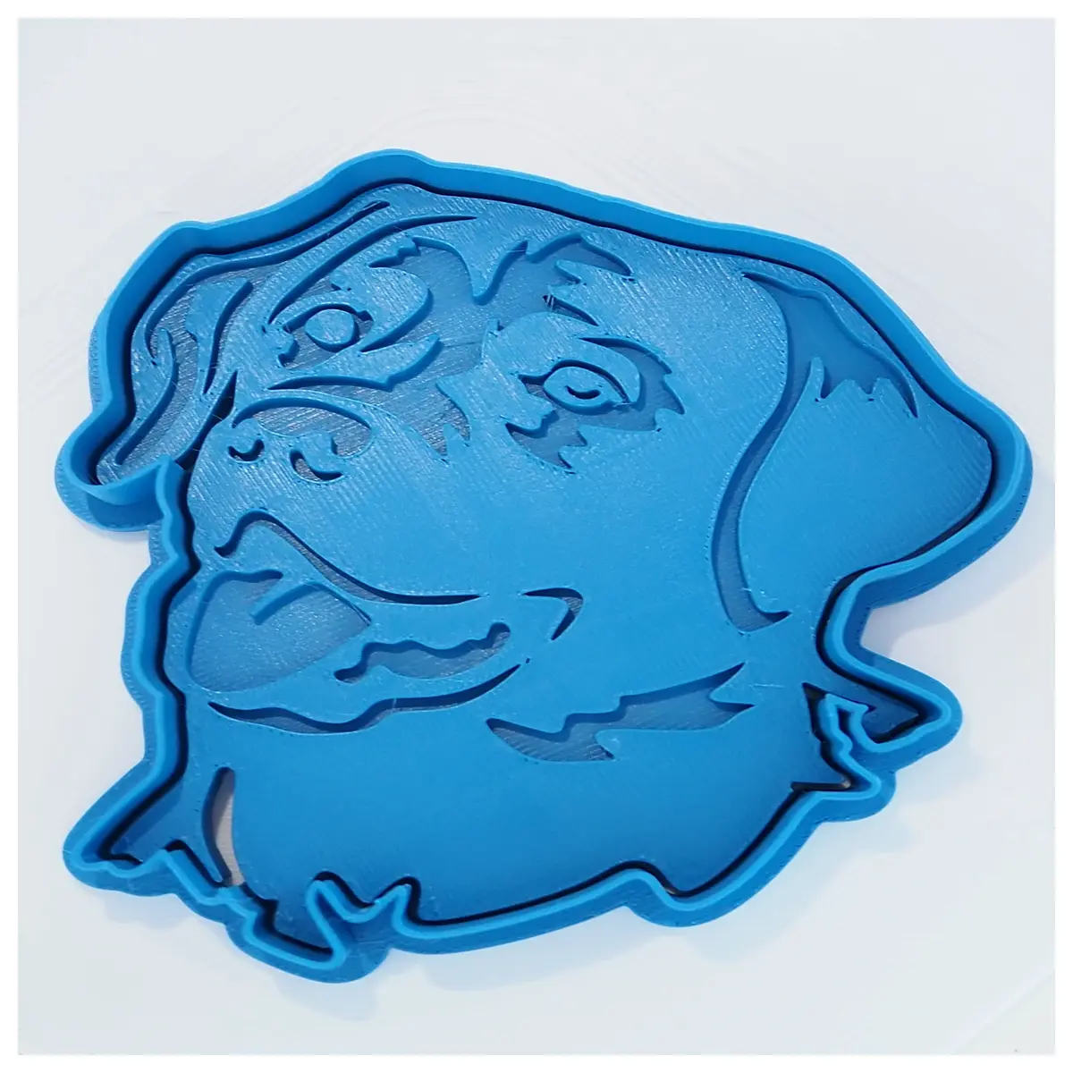 dog paw print cookie cutter with stamp set for labrador puppy treats baking