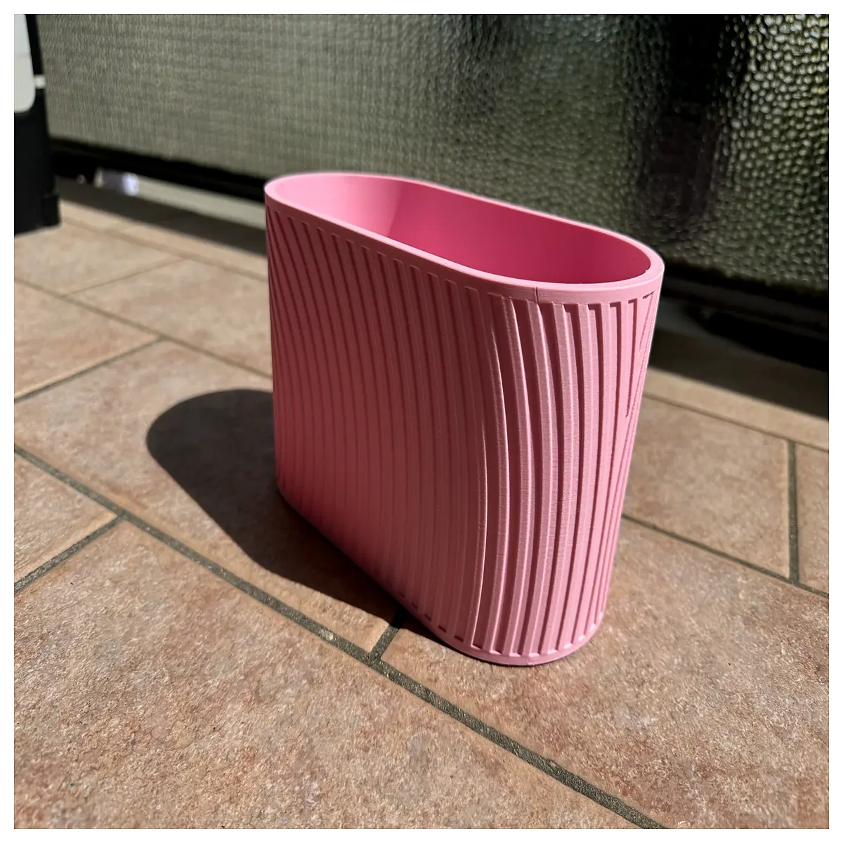 modern oval vase for home decor minimalist ceramic flower pot contemporary table centerpiece sleek geometric planter for living room