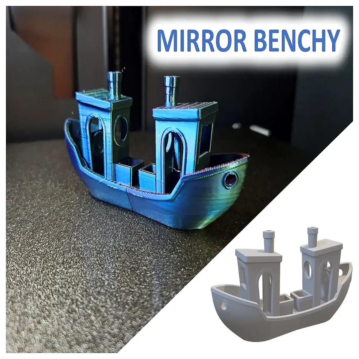 mirror finish benchy test print filament pla abs petg glossy aesthetic printer calibration