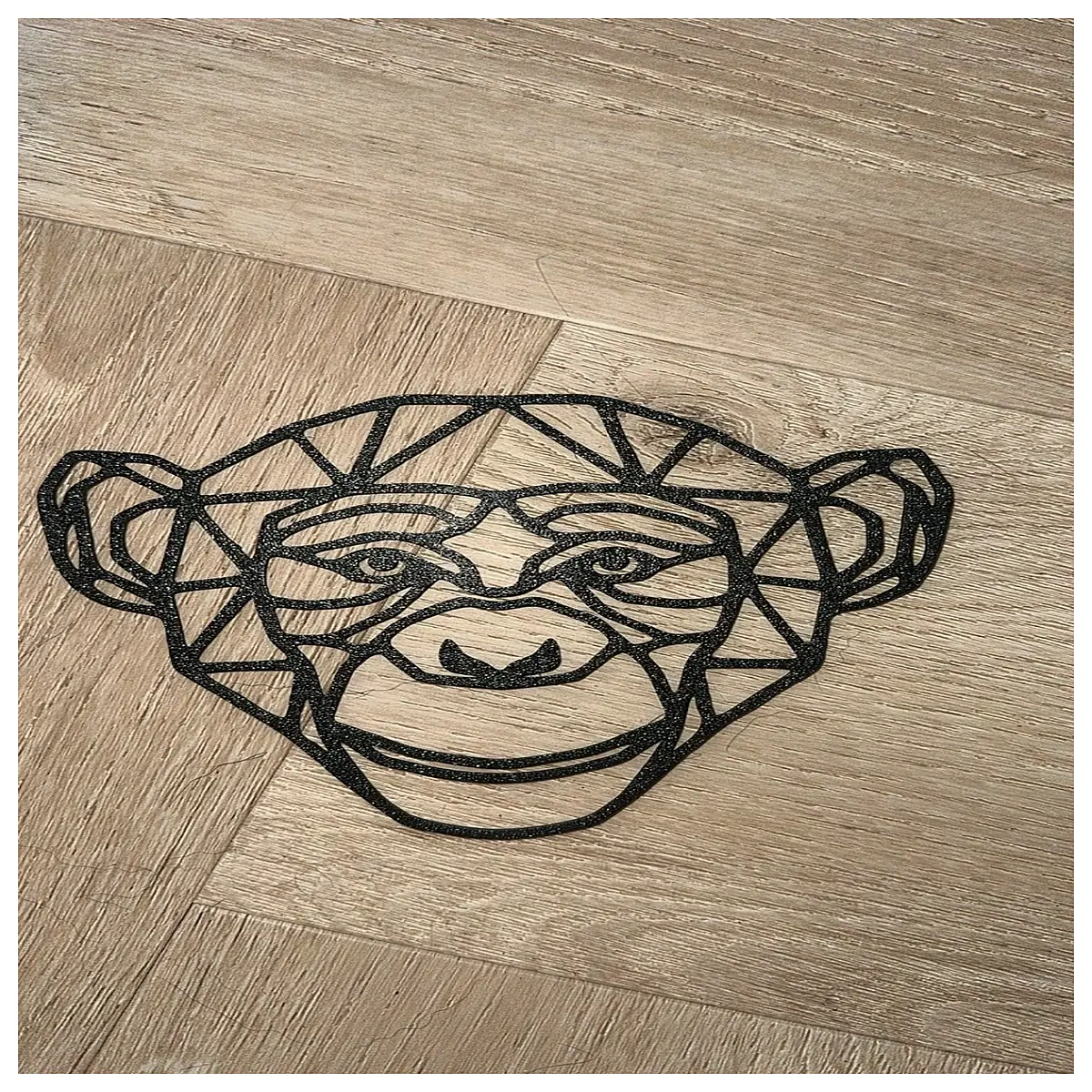 geometric monkey art print canvas wall decor modern abstract animal poster for living room nursery