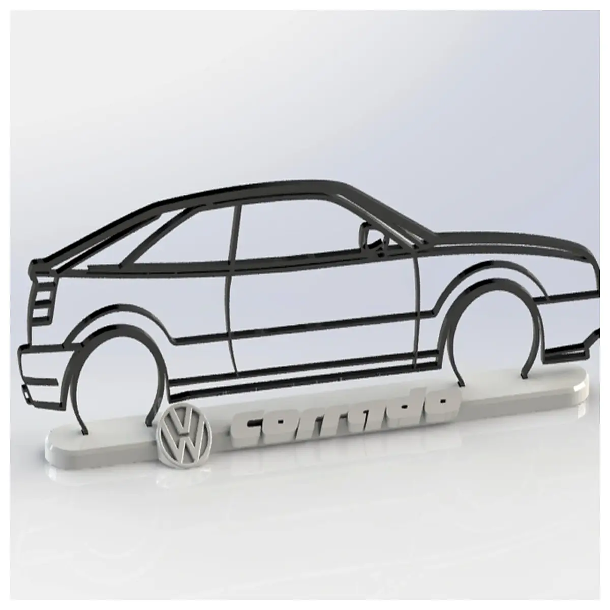 silhouette decal sticker car styling vinyl wrap ghost outline graphic for hatchback exterior customization