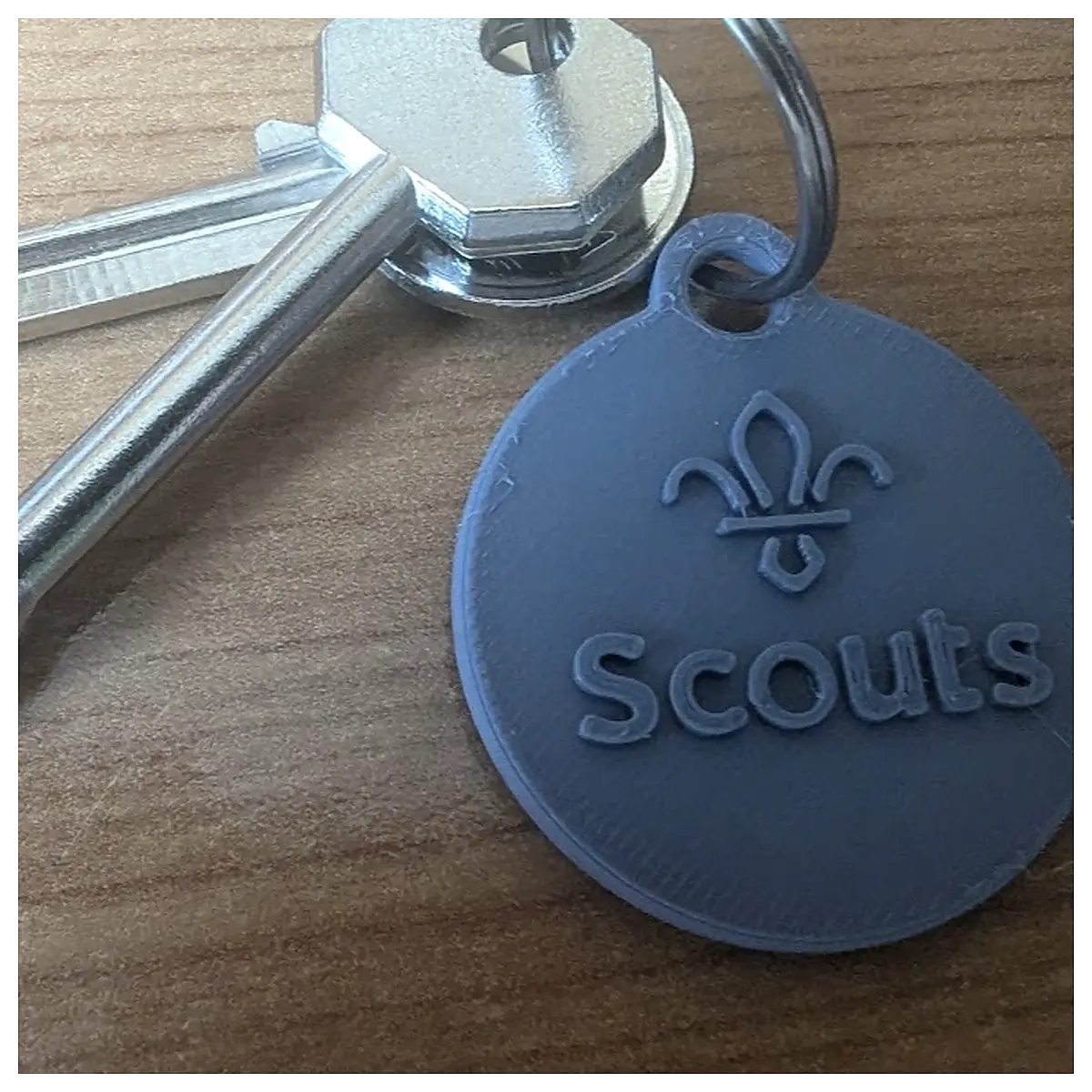 scout keychain metal camping survival gear outdoor adventure boys