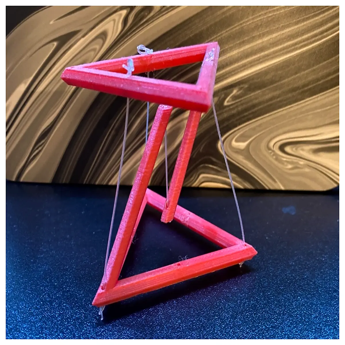 levitating triangle decor floating magnetic for home office desk ornament modern minimalist art piece