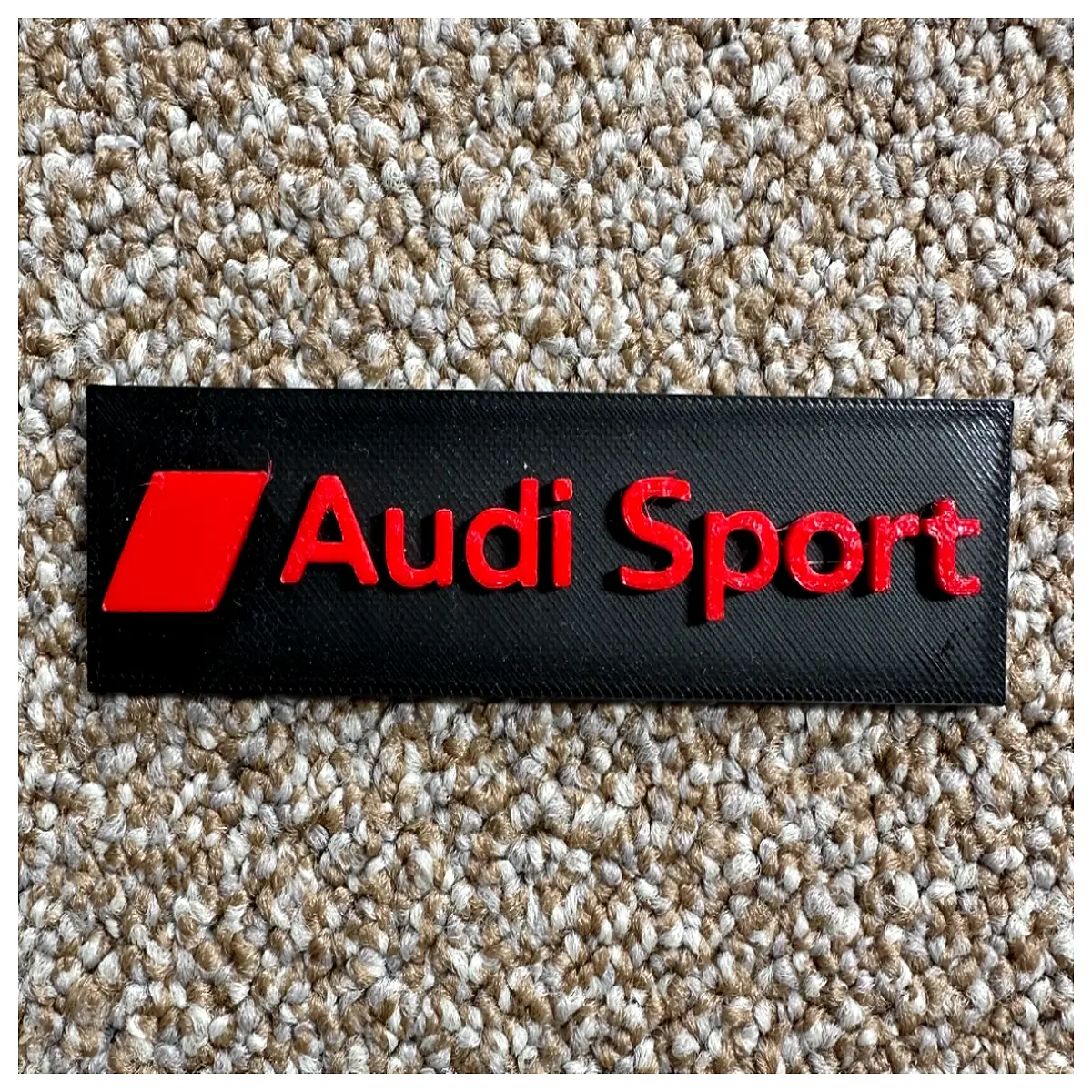 sport badge emblem sticker decal rs4 rs6 s3 wheel center cap hood ornament trim accessory