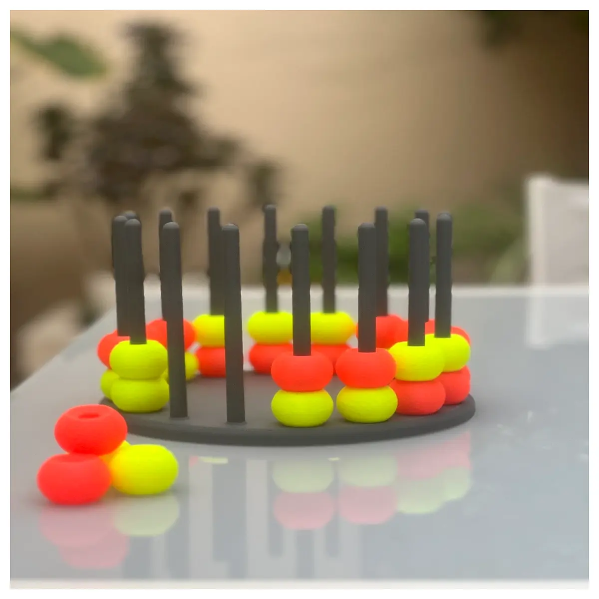 colorful connect four game board strategy toy for kids adults family fun