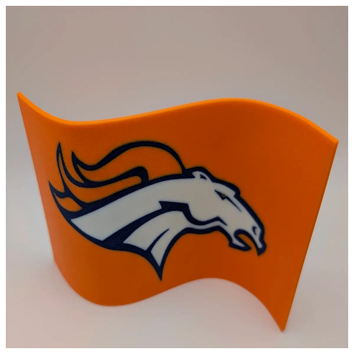 mustang flag orange vintage car decal bumper sticker racing stripe