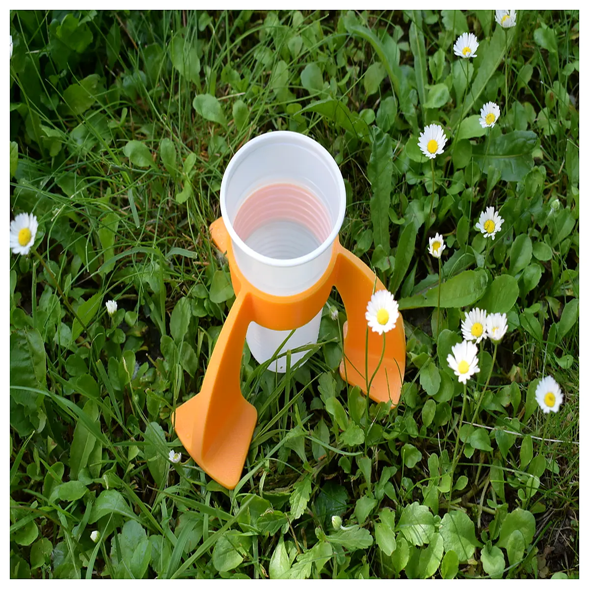 outdoor picnic glass holder organizer rack for camping hiking travel wine tumbler cup storage box