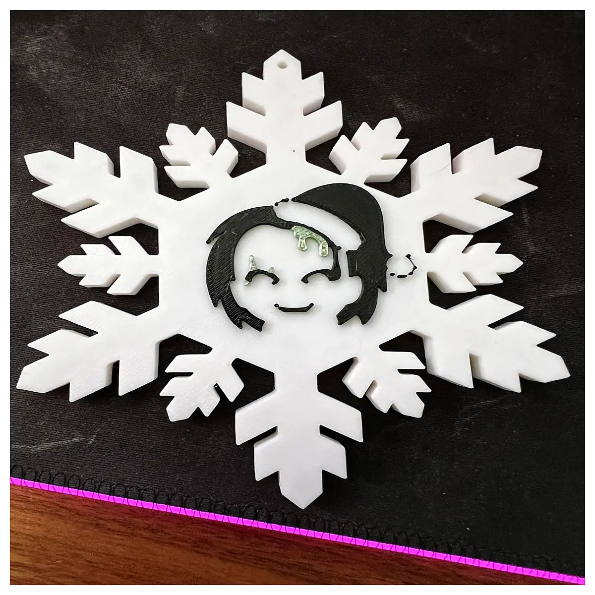 halloween snowflake ornaments for christmas tree spooky demon elf hanging decorations holiday party supplies