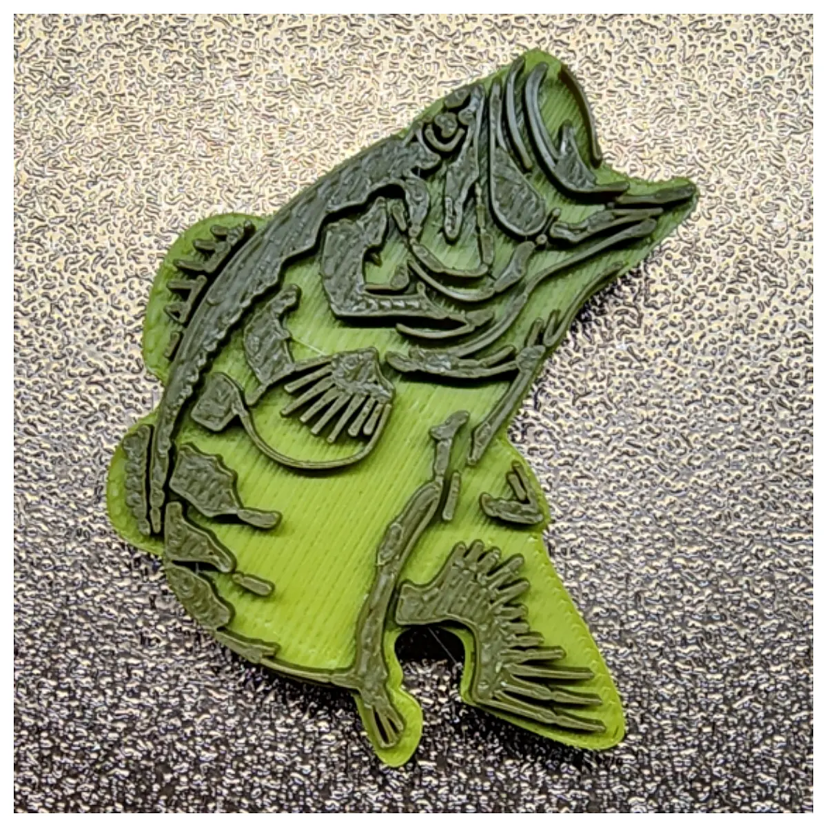 stainless steel bass and pendant necklace for men rugged fish reptile charm jewelry gift