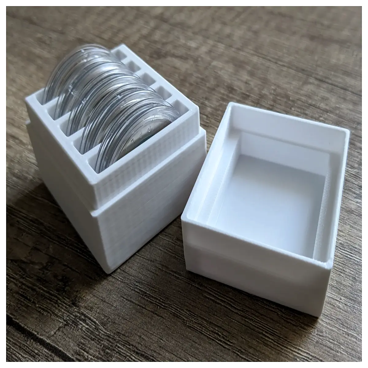 coin storage box with clear windows for collectors protective coin holder case numismatic cabinet