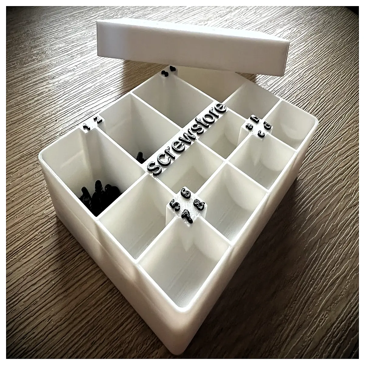 screw organizer box with compartments clear plastic hardware storage container for nails bolts screws tools workshop garage sorting