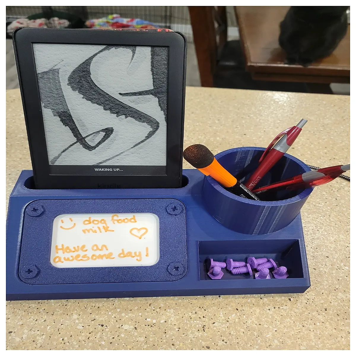 compact desktop organizer for office supplies small desk storage