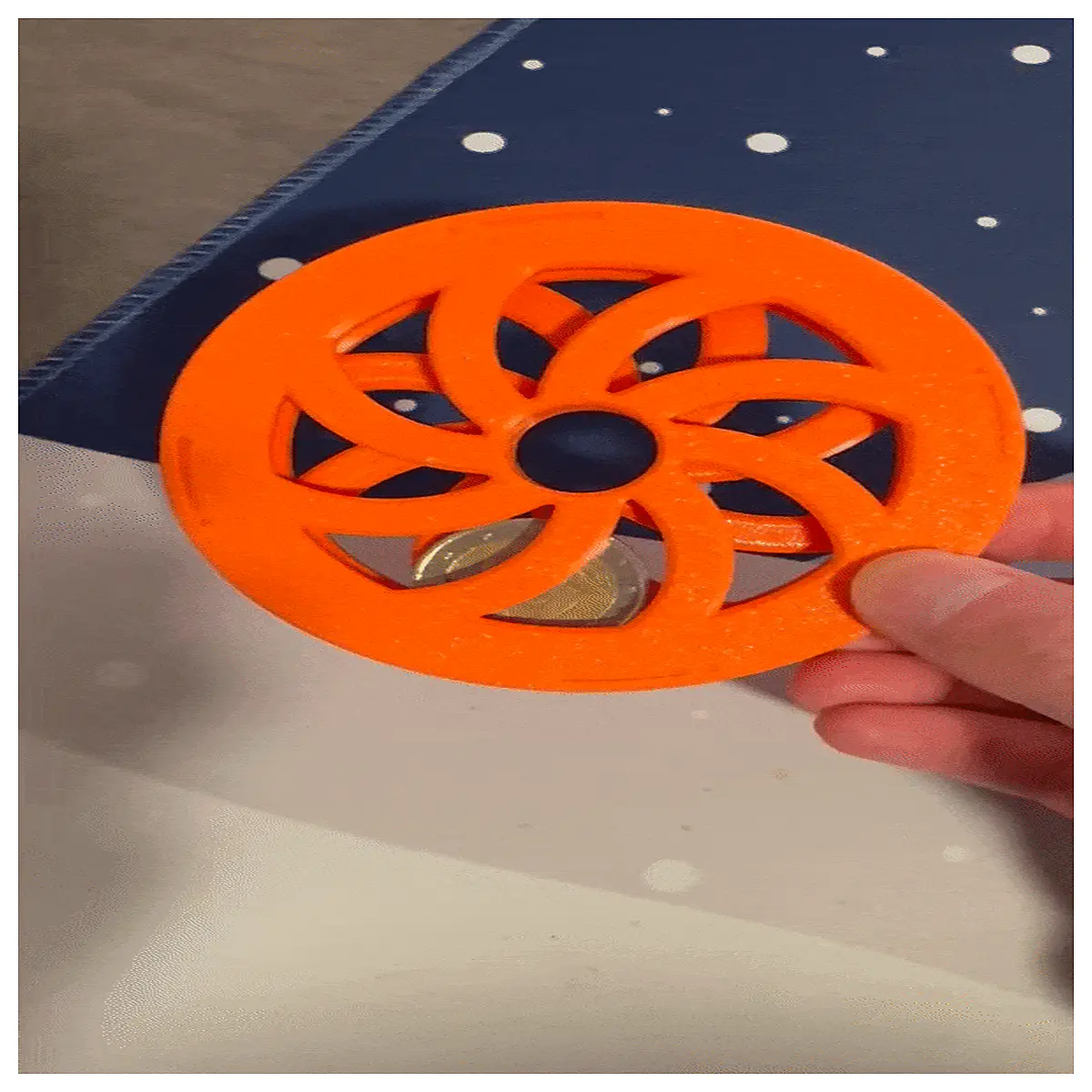 metal coin ring stress relief fidget toy for anxiety satisfying spinning trick finger spinner anti stress pocket gadget