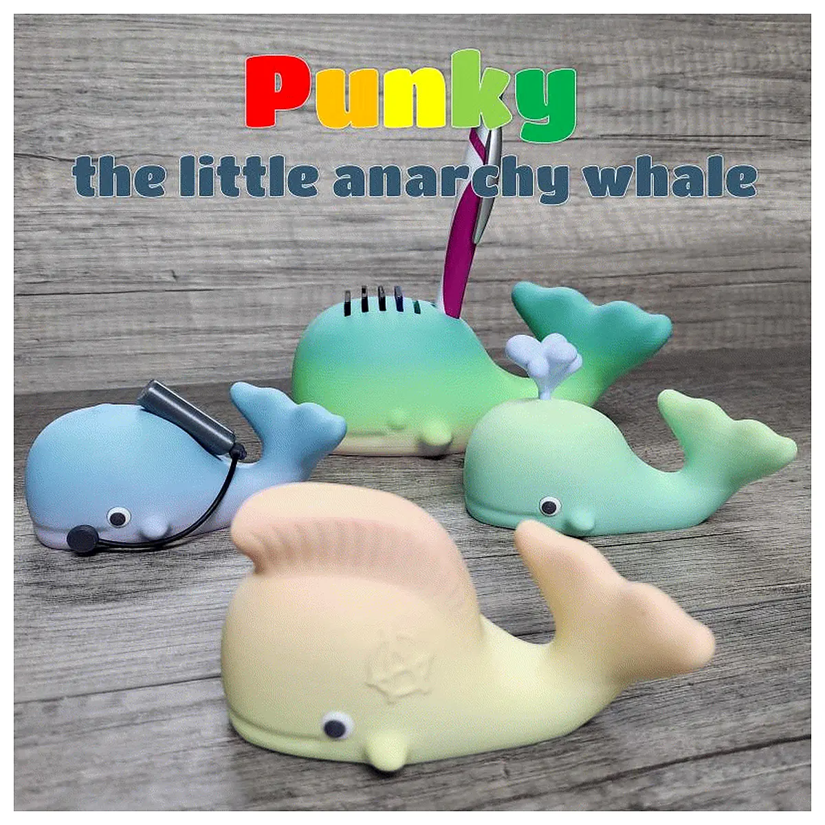 cute anarchist whale plushie funny political protest animal toy rebels soft hugging pillow