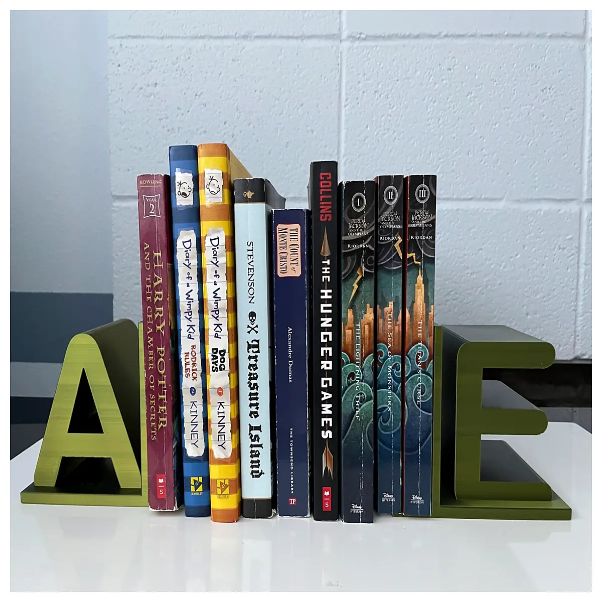 alphabet bookends for kids room decor sturdy metal letter shelves organizer educational nursery accessories cute a z desk stands