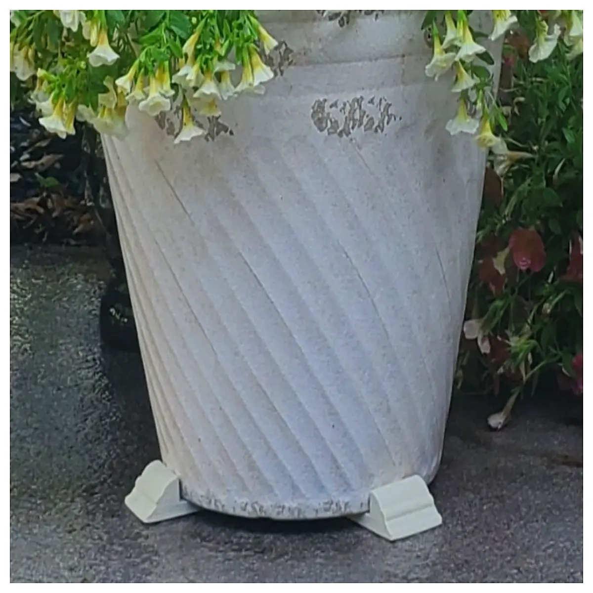 classic ceramic flower pot feet risers non slip pads for planters indoor outdoor garden decor protective bumpers
