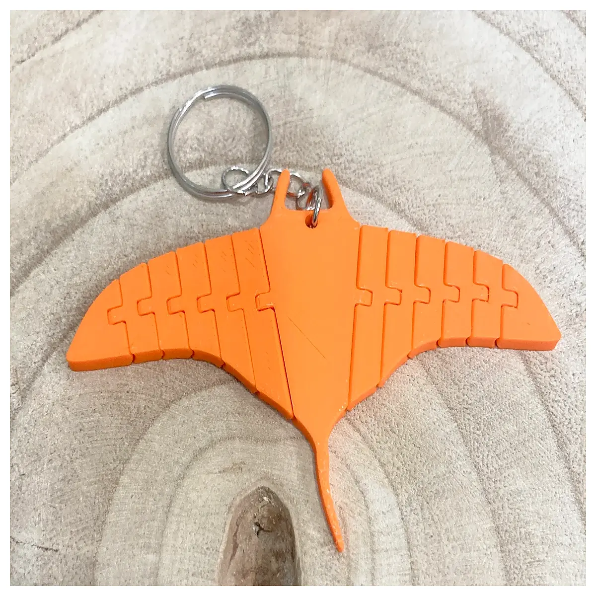 movable manta ray keychain fidget toy stress relief animal charm bag pendant