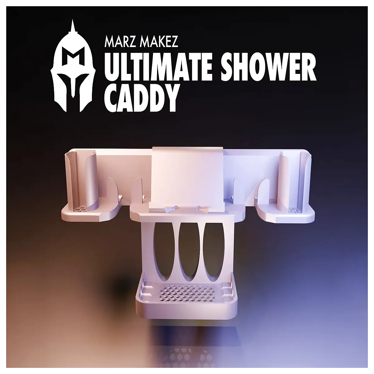shower caddy organizer with shelves for bathroom storage hanging over toilet or shower head