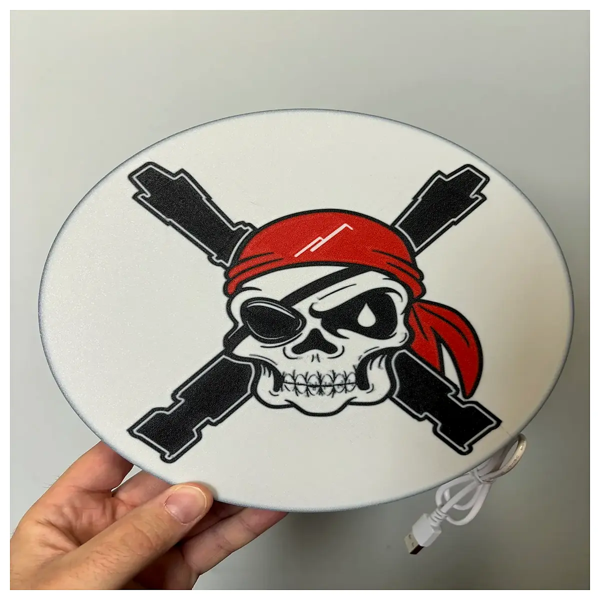 pirate skull neon sign wall decor halloween party props spooky bar lighting