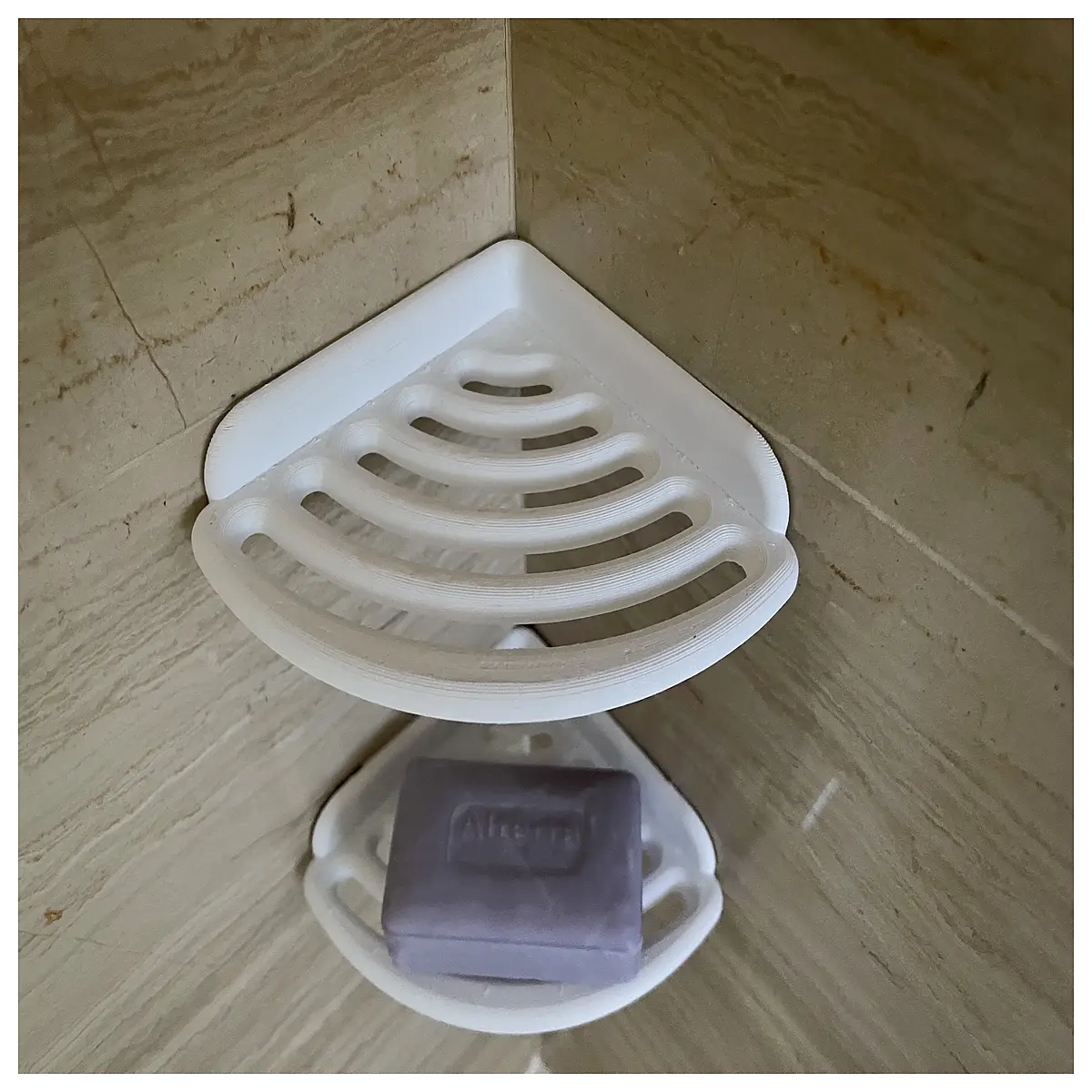 bathroom soap dish holder no drain rust proof stainless steel modern wall mounted or standing for shower tub