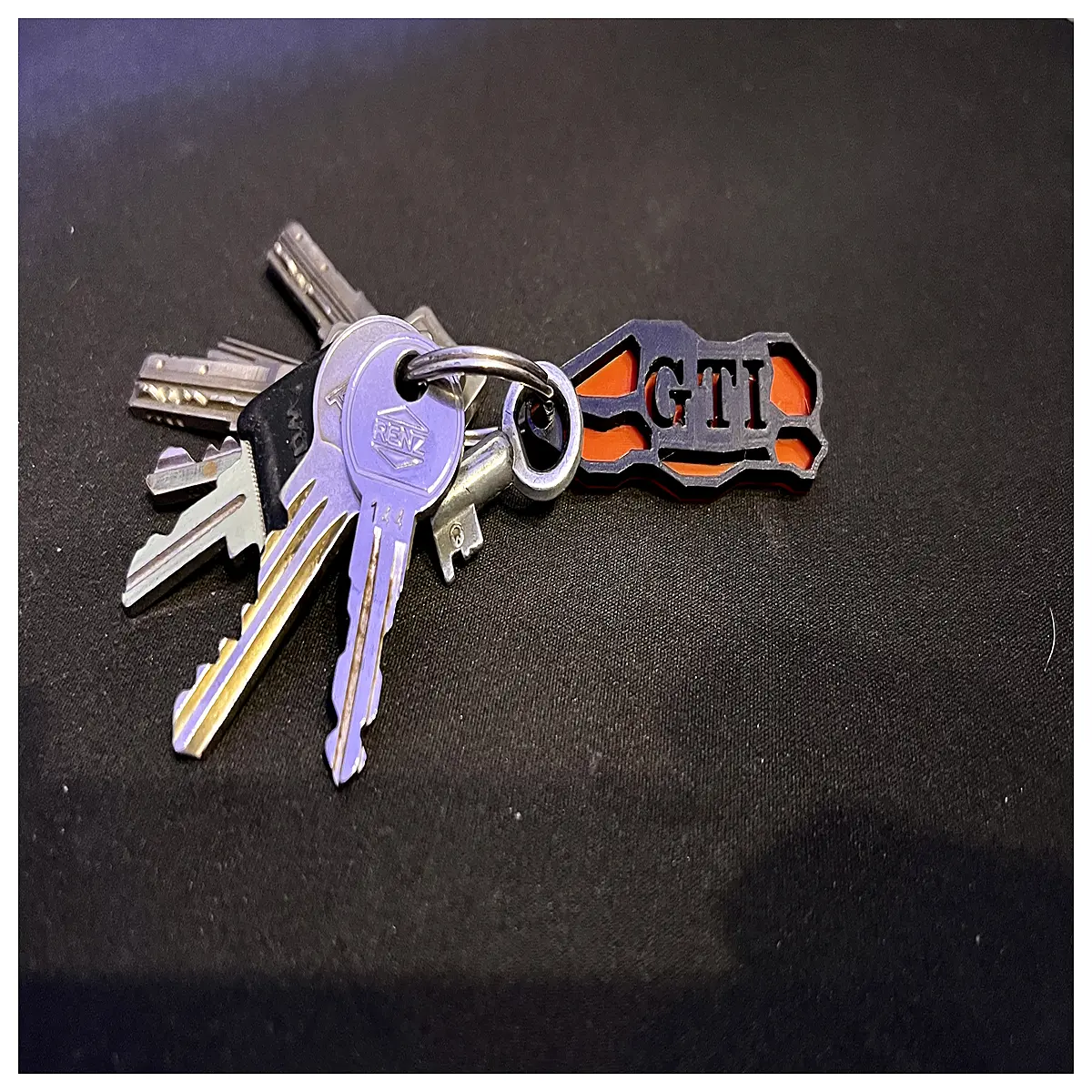 gti keychain metal car accessory for mk7 mk8 r vwr seat lexicus gift