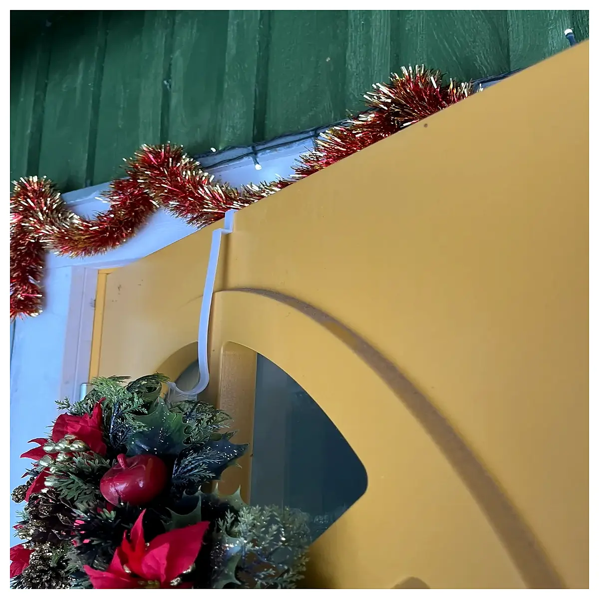 duty wreath hanger door hook no damage clear adhesive for holiday decor christmas spring summer fall outdoor indoor