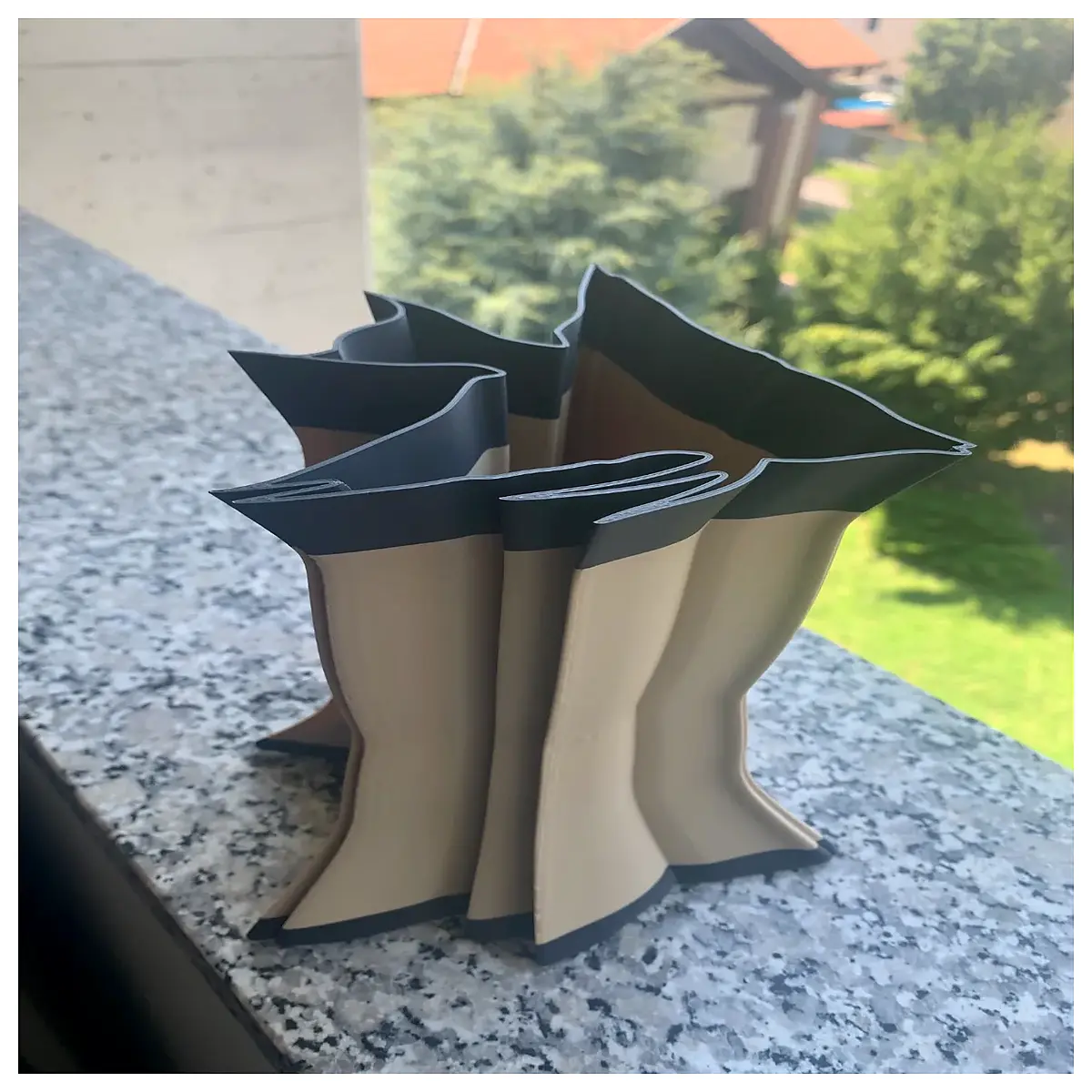 fish shaped vase decor for home saw scaled seaperch sculpture centerpiece