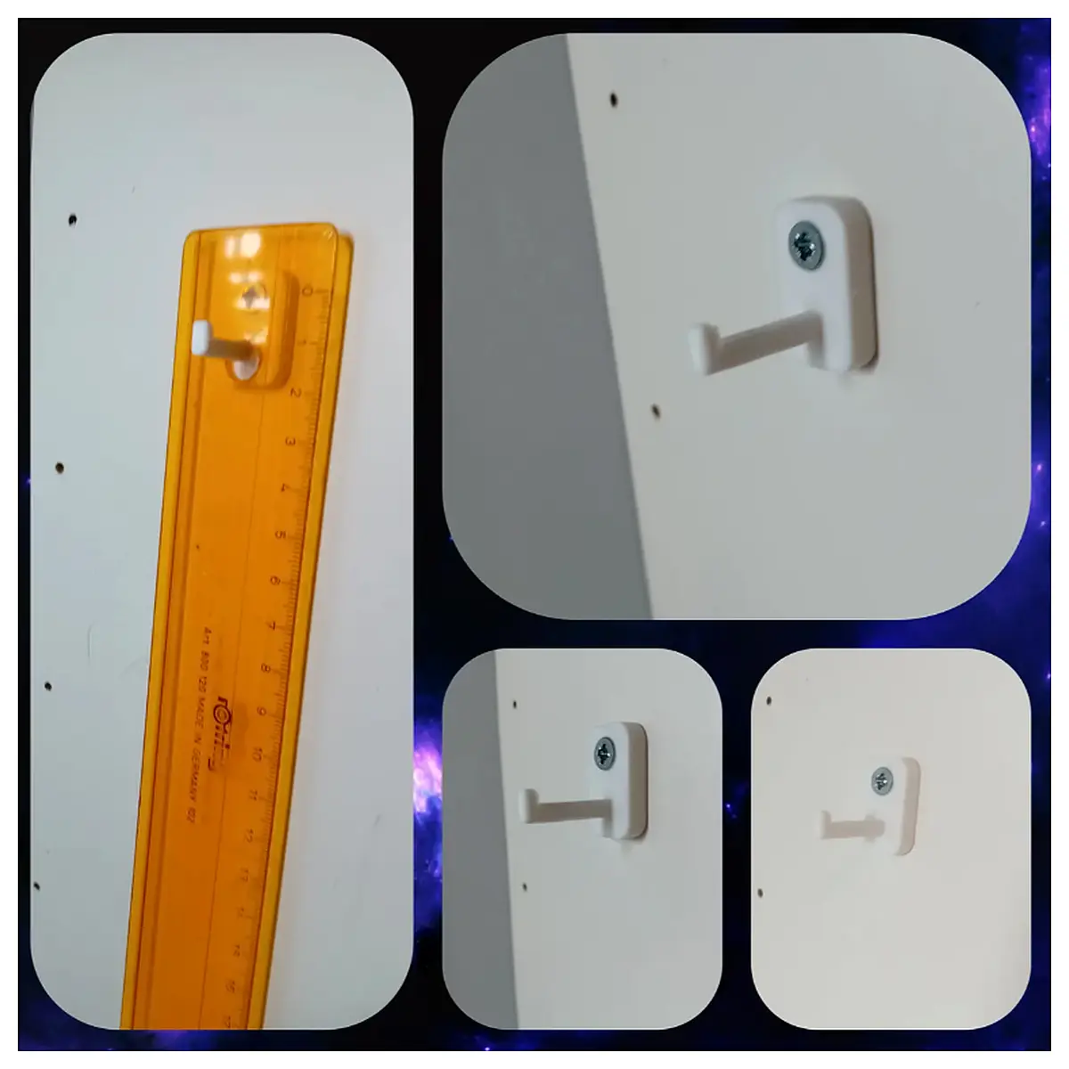 wall mounted ruler organizer rack storage holder for school supplies classroom desk accessories