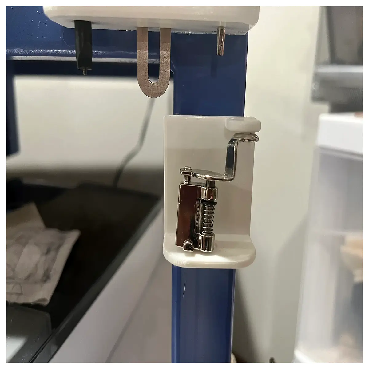 berna embroidery foot lifter presser foot holder sewing machine accessory for automatic thread trimming and high stack fabric