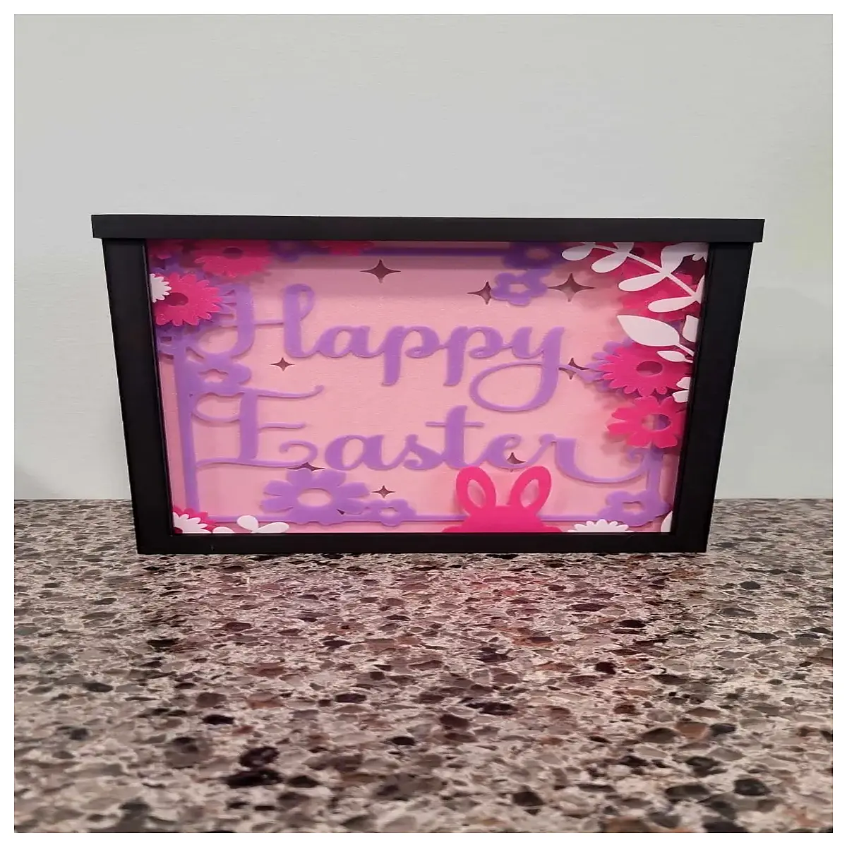 easter shadow box night bunny cozy bedroom decor