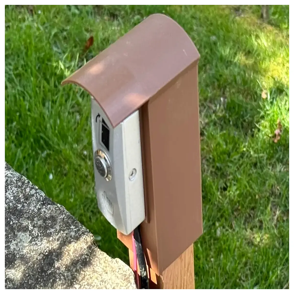 doorbell outdoor button bracket wall mount screwless weatherproof holder for wireless chime system