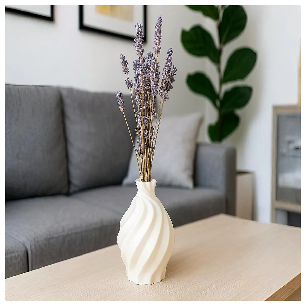 modern ceramic vase for living room designer flower holder minimalist home decor accent piece