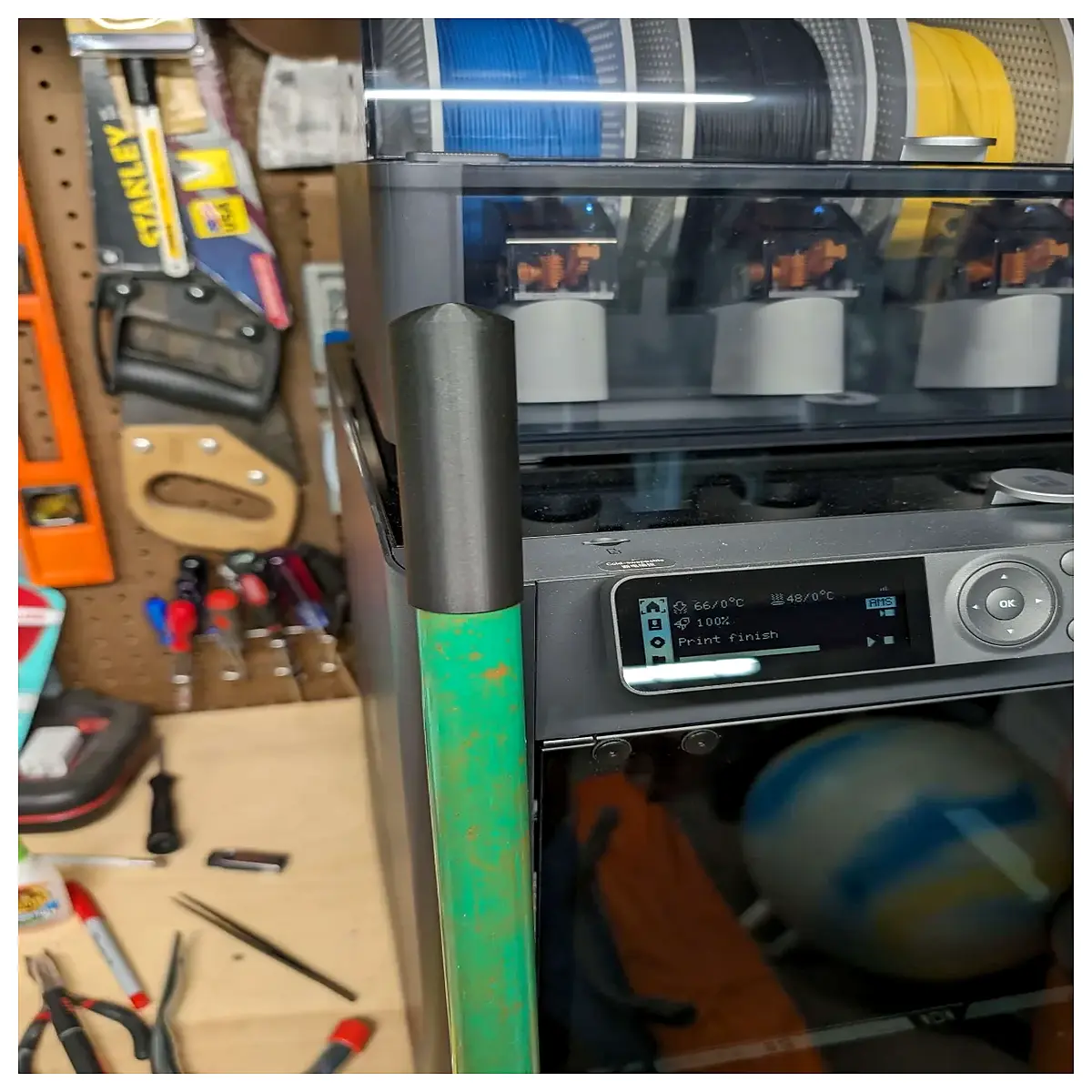 sweeper rake hat tool holder no support needed