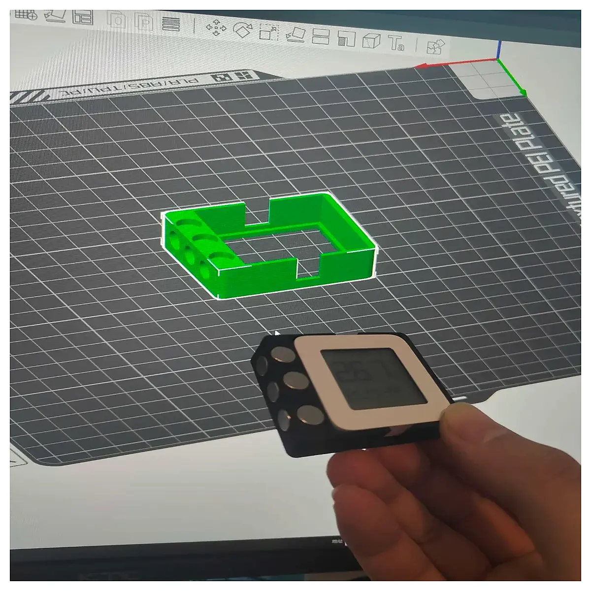 thermometer magnetic case dual side suction cover for temperature sensor