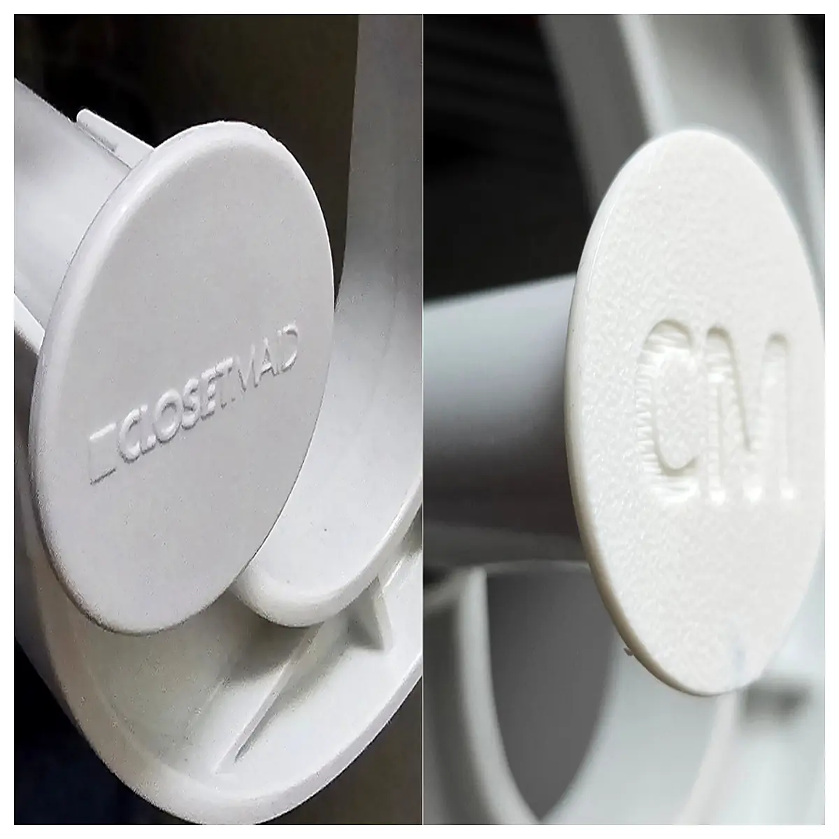 closet rod end caps plastic screw on cover for 1 inch tension wire shelf support proof protective stopper