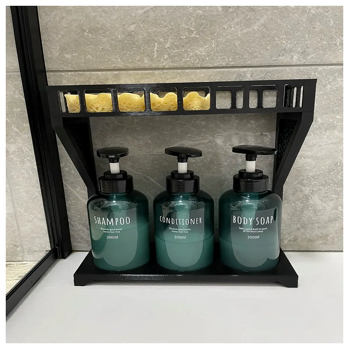 shower caddy with baskets for shampoo bottles hanging bathroom organizer storage rack