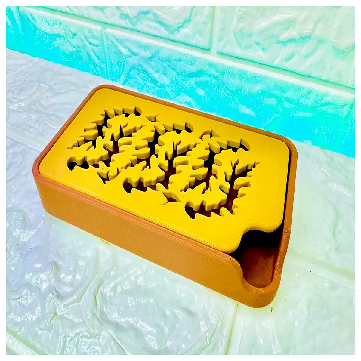 coral soap dish holder bathroom vanity countertop non slip drainage tray for bar soap