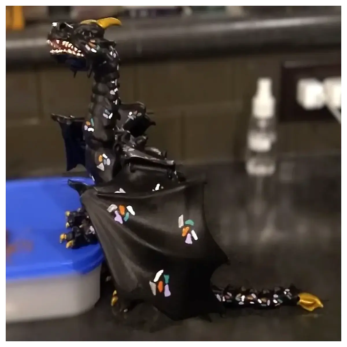 movable dragon toy for kids posable action figure collectible fantasy creature flexible dinosaur puppet