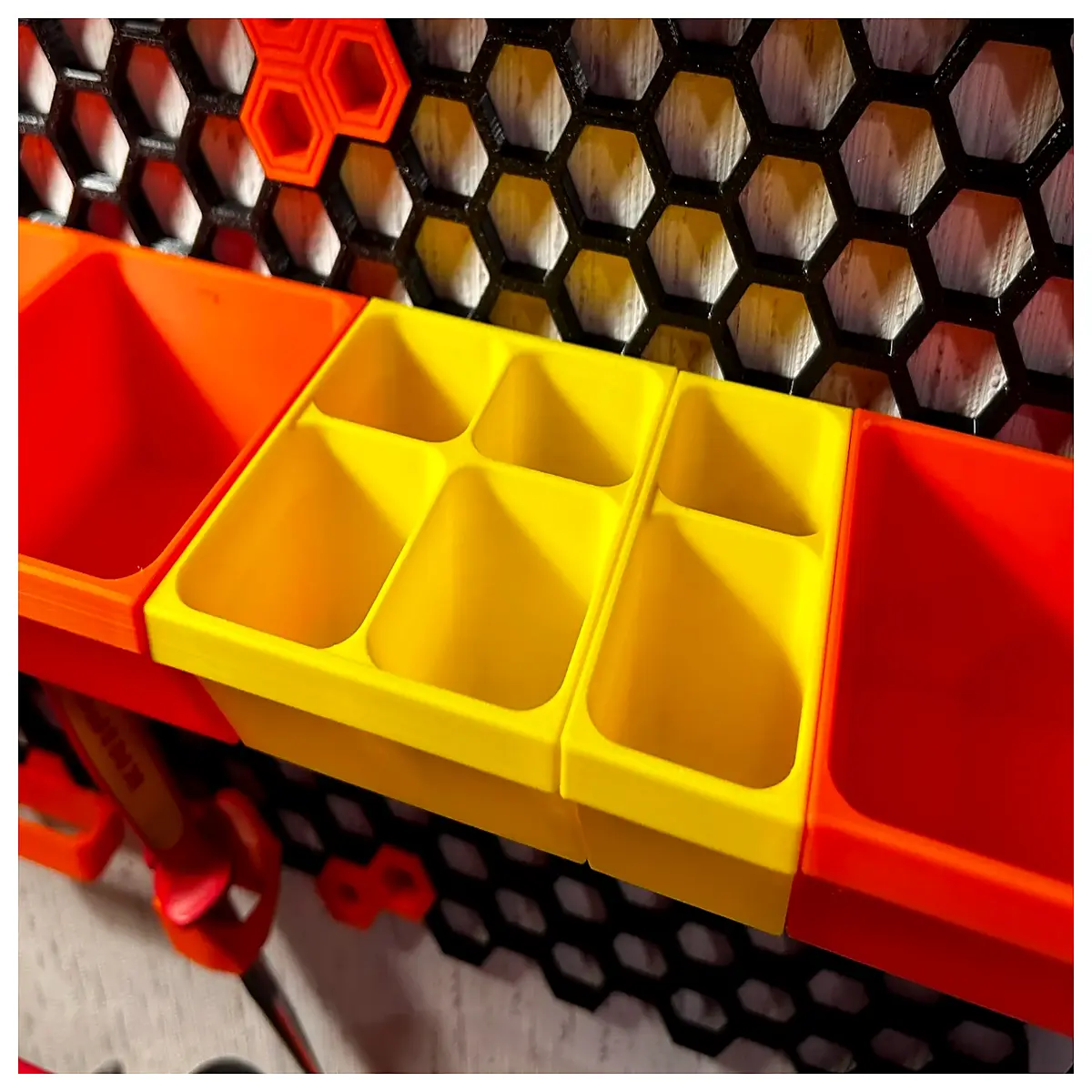honeycomb storage wall tray organizer dividers for craft supplies desk accessories modular partition shelf insert