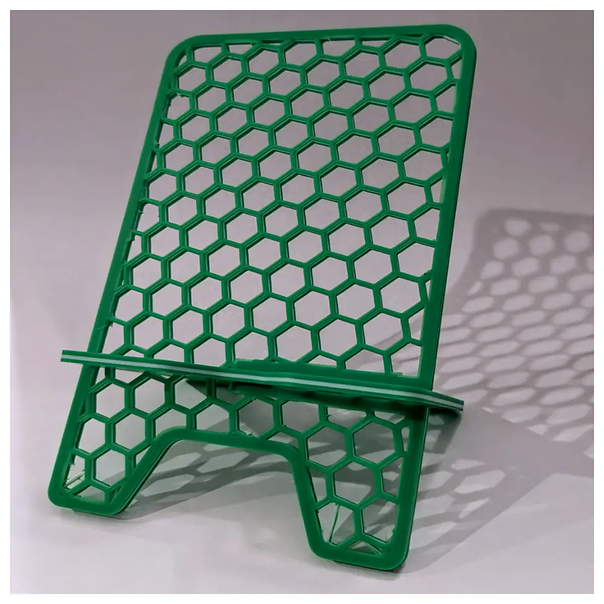 two tone hexagon phone dual color desktop holder for