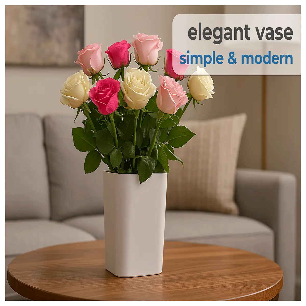 minimalist ceramic vase modern home decor table centerpiece small flower holder for dried flowers or fresh blooms