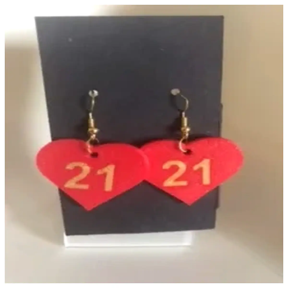 21st birthday earrings for women gold hoop gift set with box