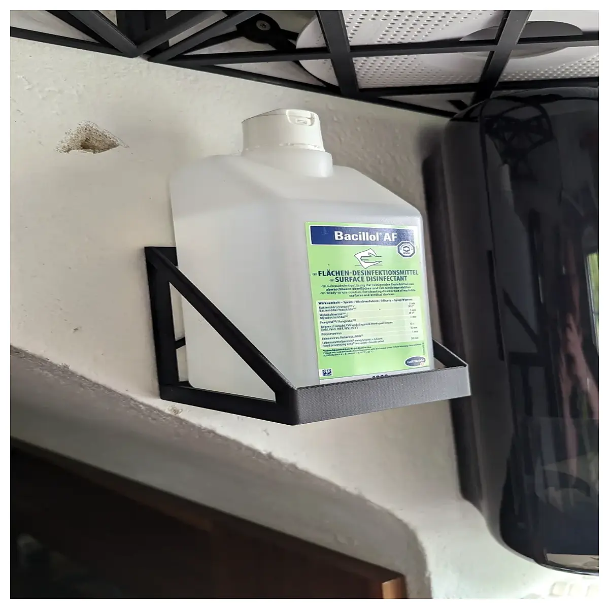 bacillol af wall mount bracket dispenser holder for soap foam sanitizer station installation hardware