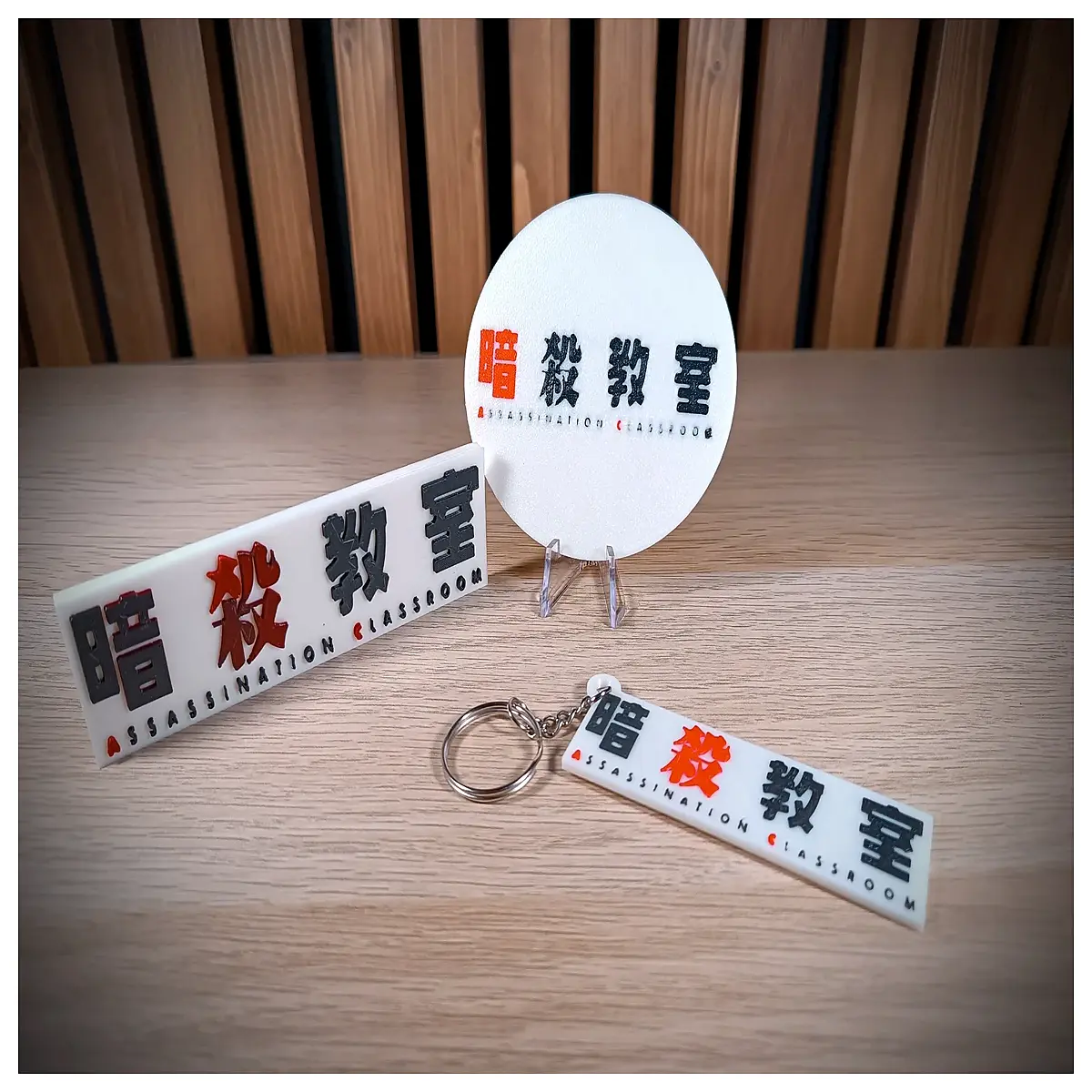 assassination classroom koro sensei acrylic keychain coaster anime figure collectible gift