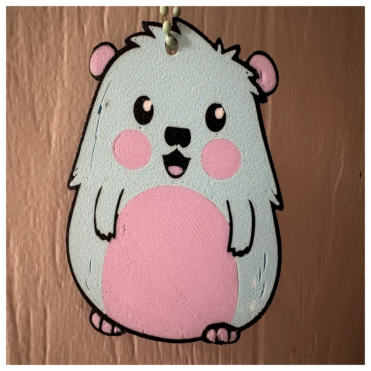 cute hamster keychain plush animal charm for bags cute toy gift