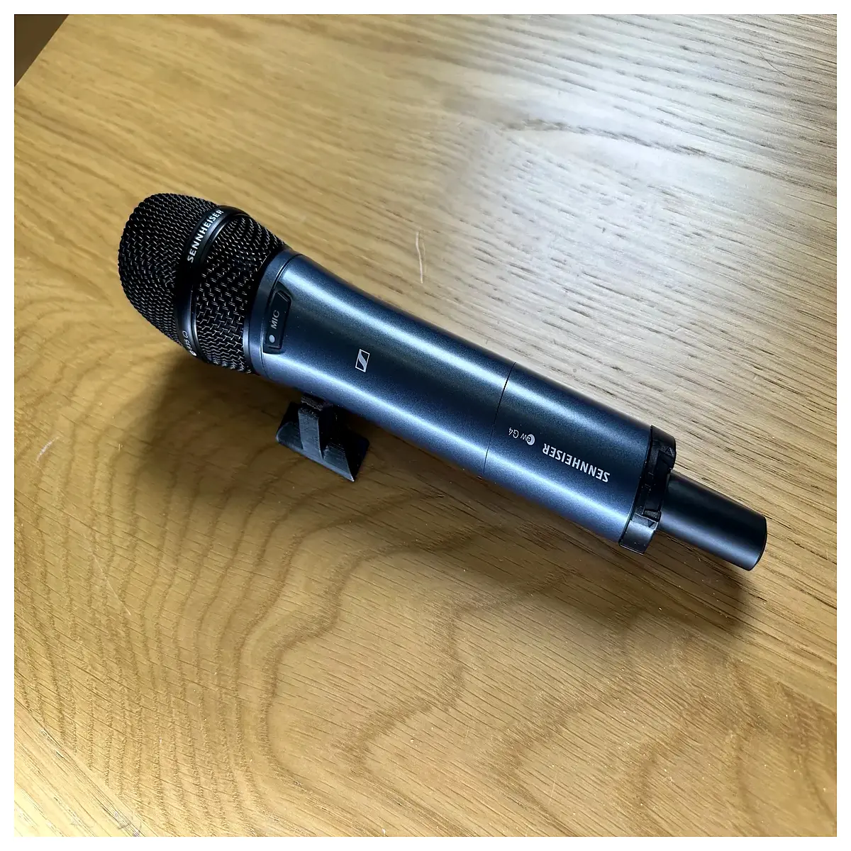 portable microphone holder no rolling base stable desktop mic mount for streaming
