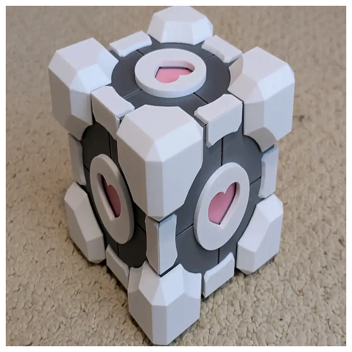 portal companion cube plush toy weighted blanket gamers