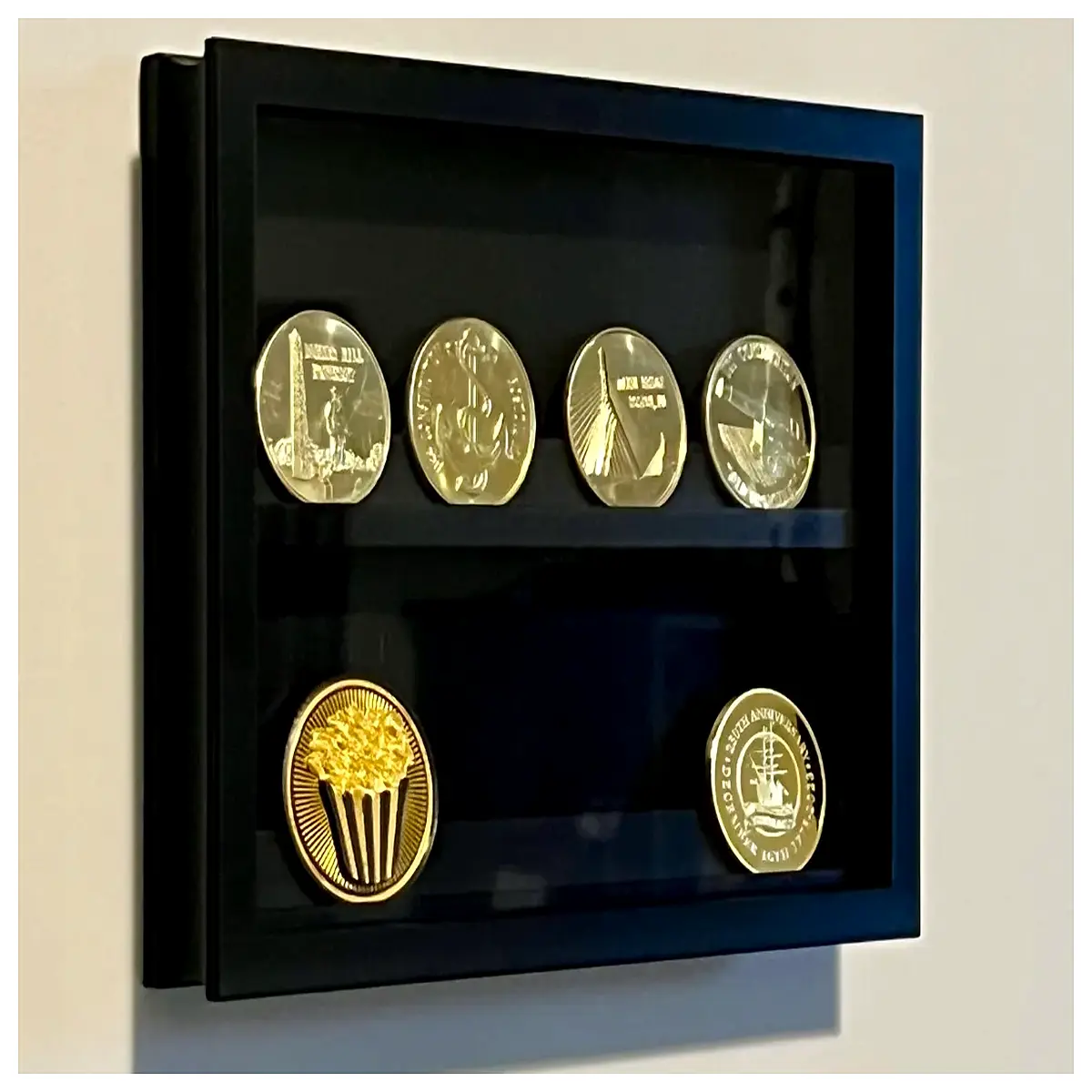 coin case with lid protective coin holder box for collectors acrylic coin showcase storage organizer